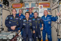 Expedition 39 Crewmembers Inflight Portrait