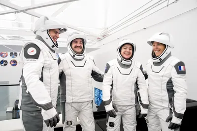The four members of NASA's SpaceX Crew-12 mission to the International Space Station